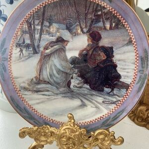 Trish Romance Evening Skaters Plate